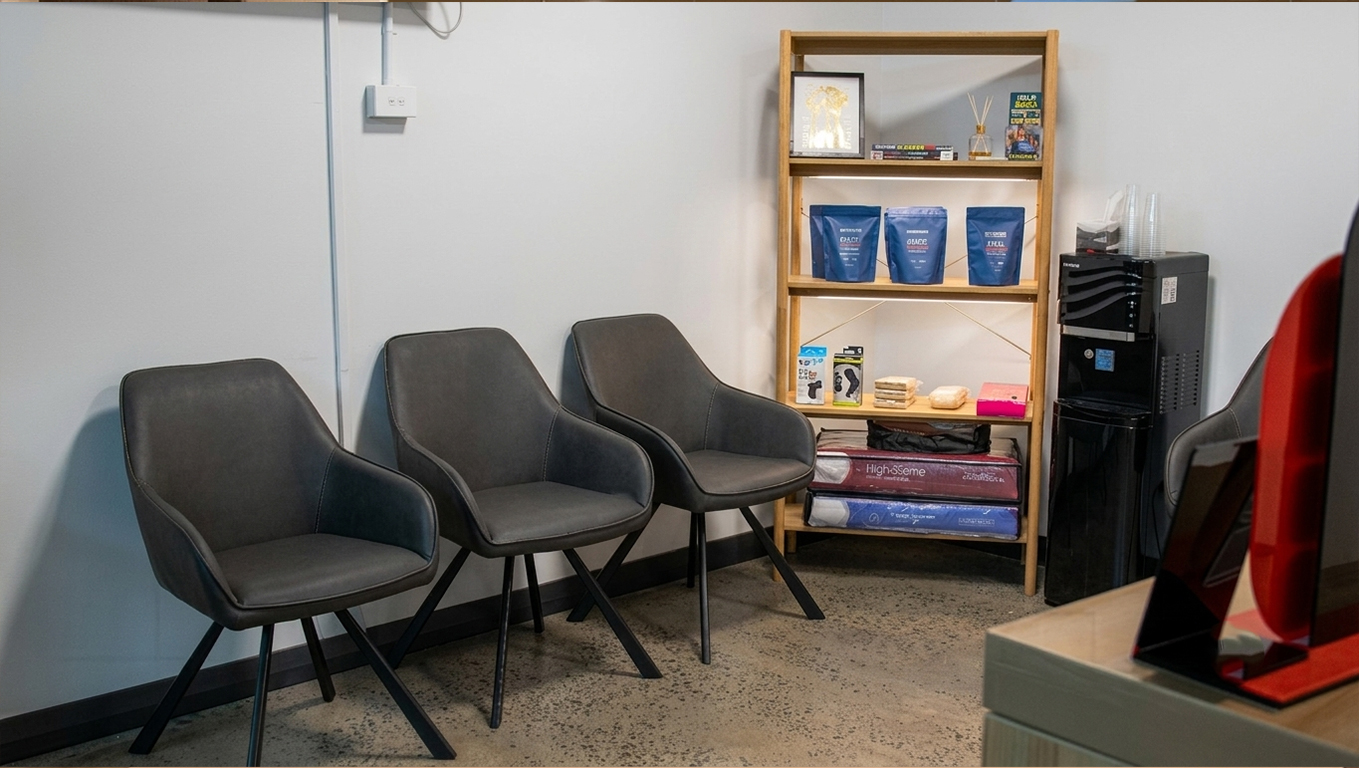 Reception area at Next Phase Injury Therapy, Yagoona