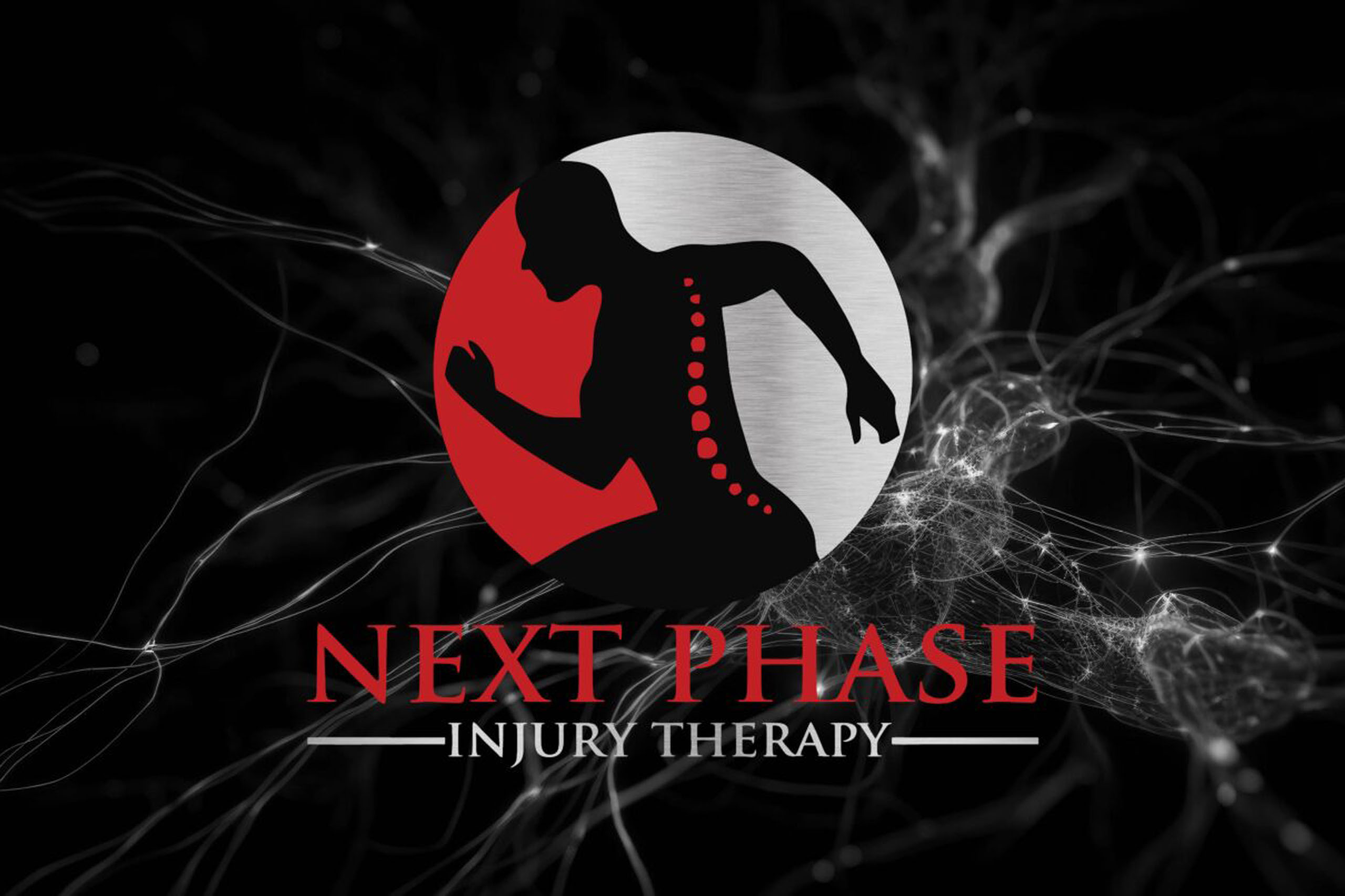 Neurons and nervous system. Nerve cells background with copy space (3d microbiology render banner)